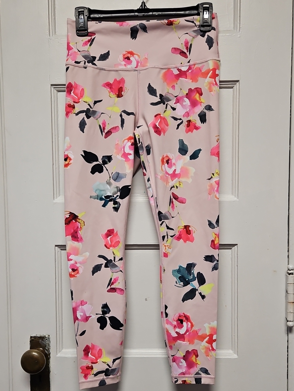 Athleta  Floral Pink Performance Leggings Size S